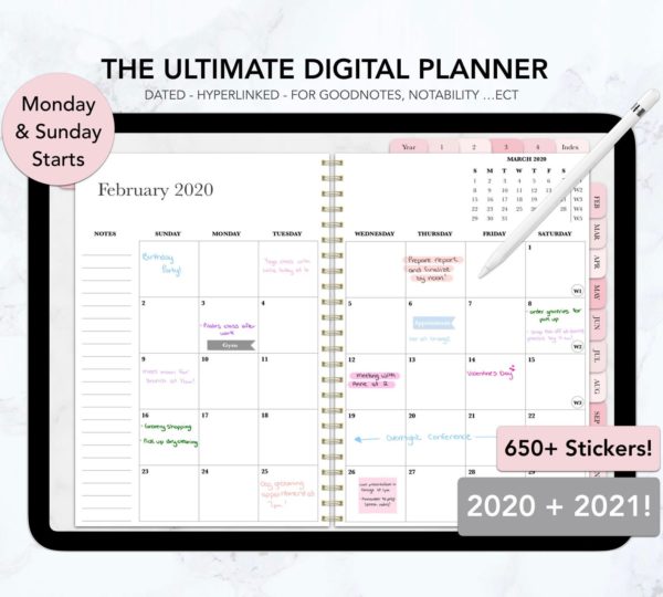 Digital Planner Inserts and Stickers